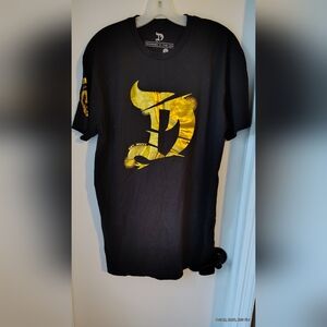 Black and Gold Graphic Men's Shirt